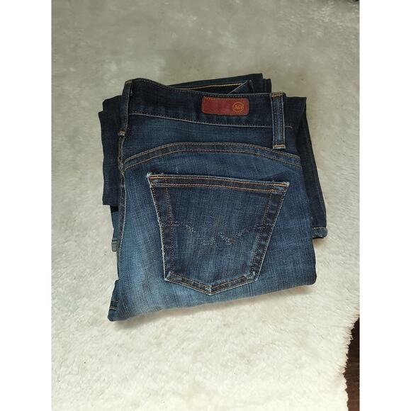 Adriano Goldschmied Womens The Legend Denim Jeans Flared Leg Blue Wash 28R - Picture 2 of 8